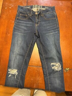 Dark Blue Distressed Women’s Jeans